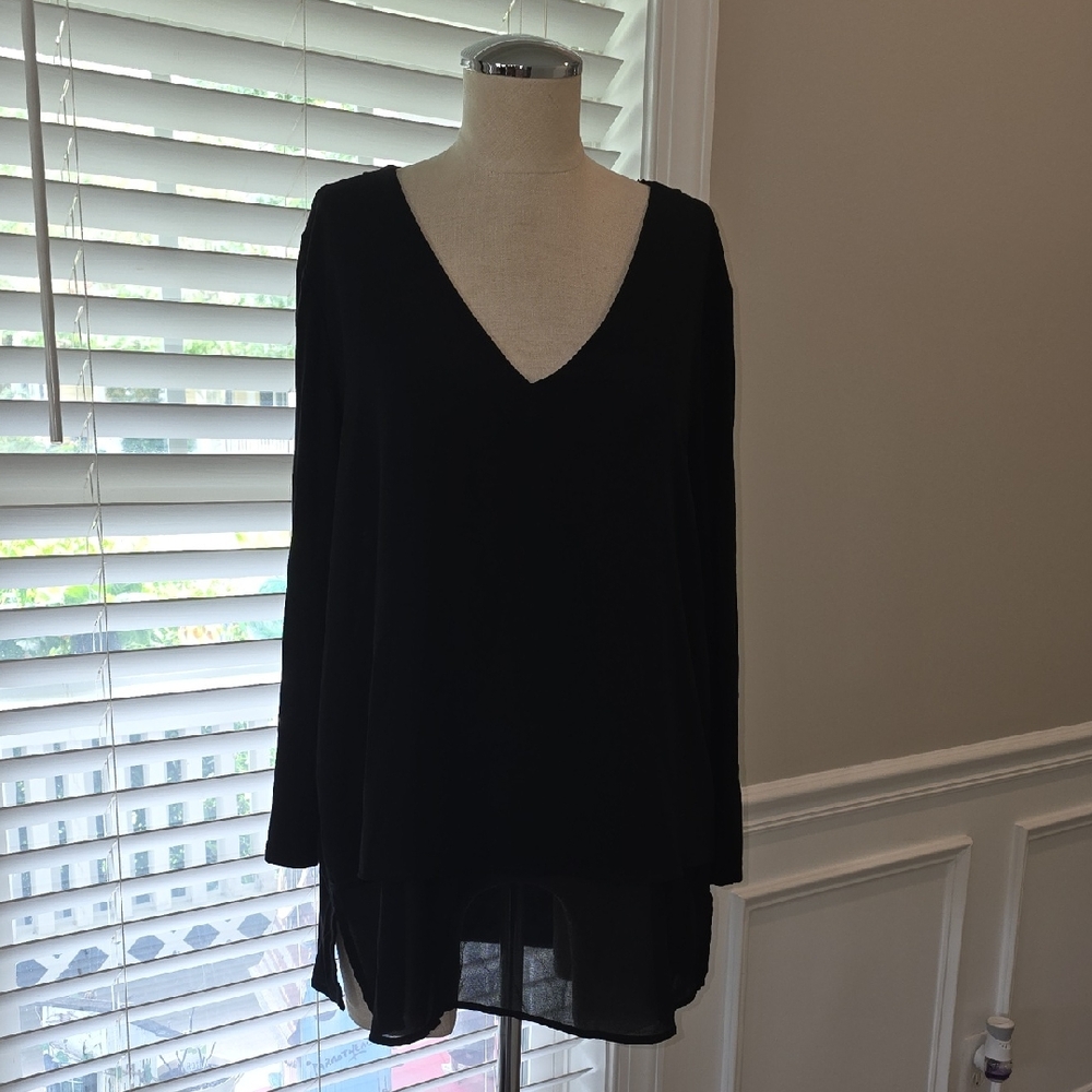 Michael Kors Black V-Neck Tunic